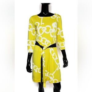 Lilly Pulitzer Belted Dress - Yellow - Size Small